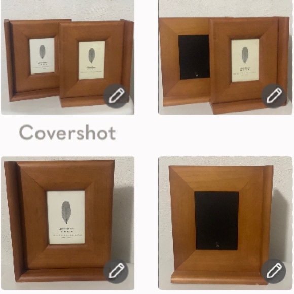 RARE Eddie Bauer photo frame-book ends 9.5x8.5”+Caribcraft Mahogany🥣5x1.75” - Picture 4 of 15